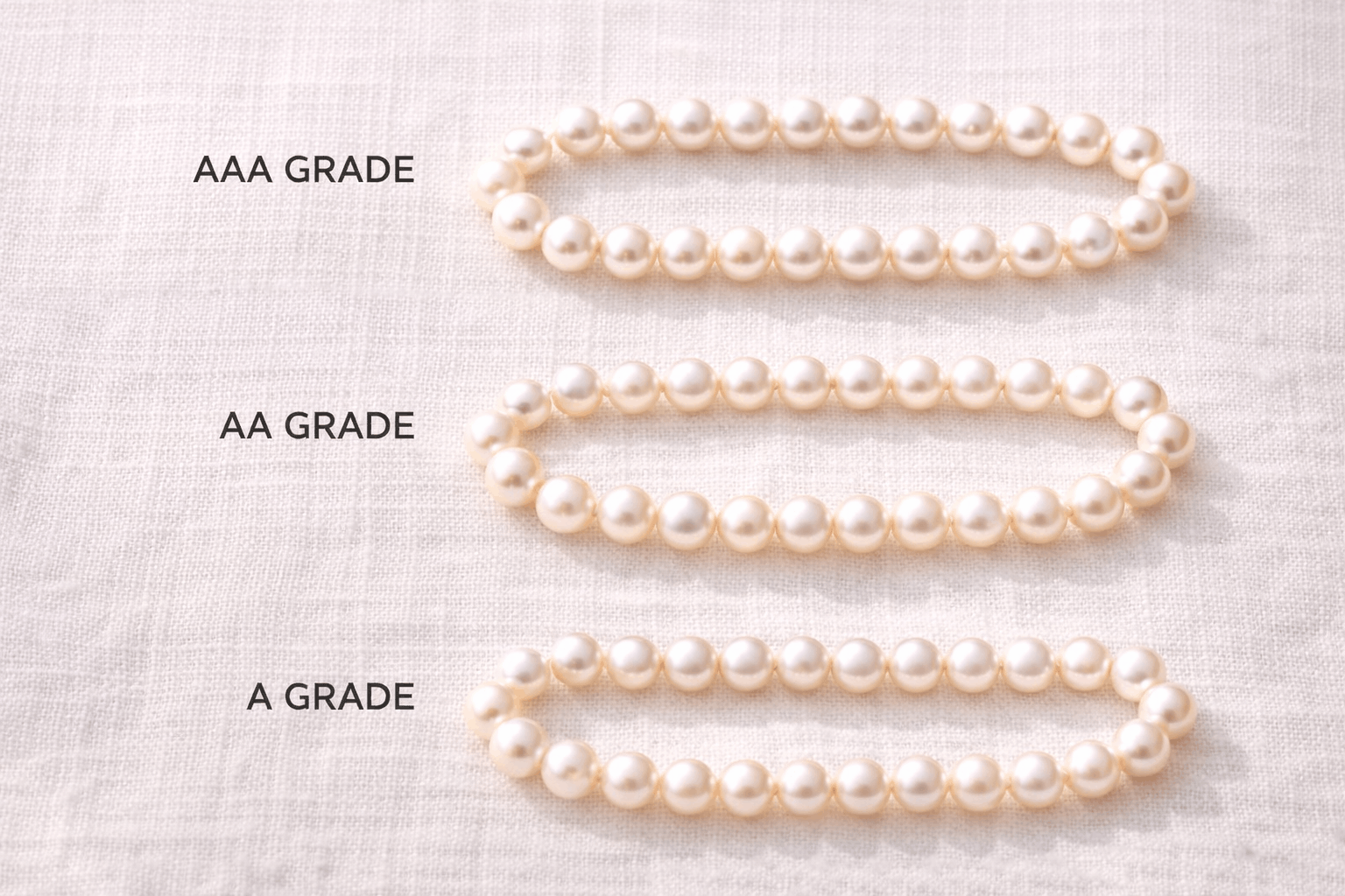 02. Qualità dei bracciali di perle d'acqua dolce nel Regno Unito