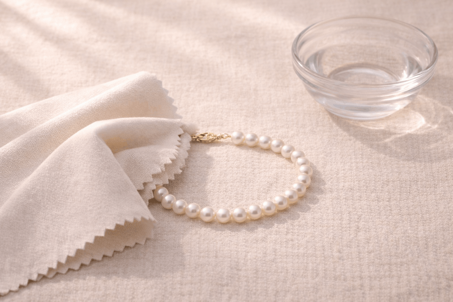 07. Cura del bracciale di perle d'acqua dolce nel Regno Unito