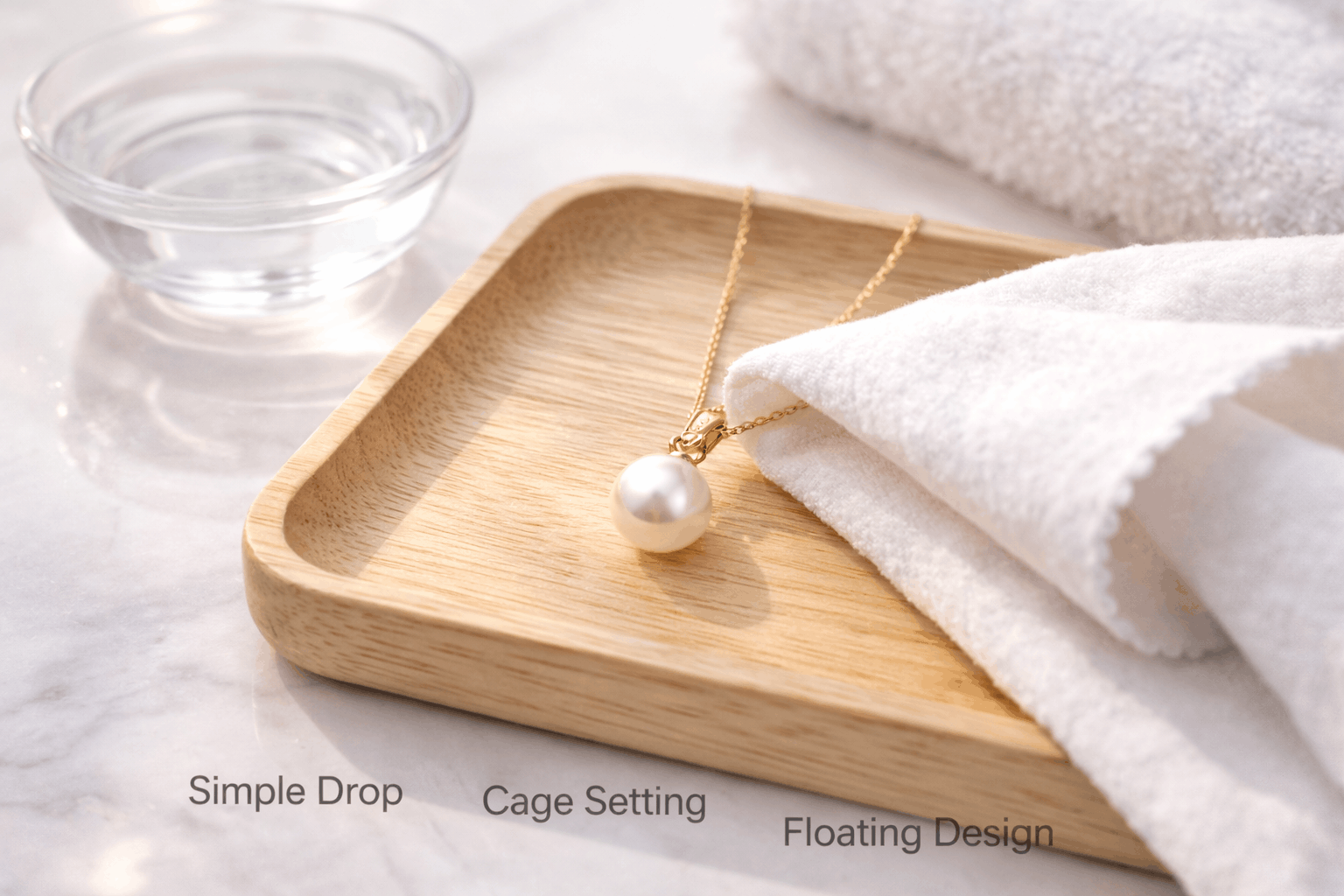 Cura dei pendenti di perla