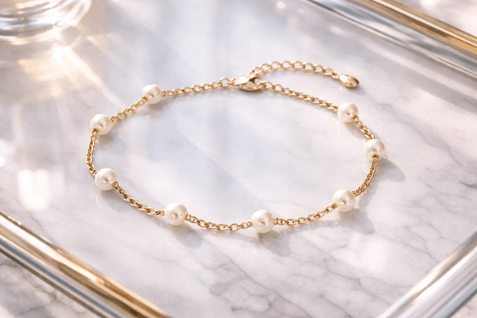pearlsonly-blog-122-image-4-pearl - Gold Chain Bracelets with Pearl Accents - Pearls Jewelry - pearlsonly