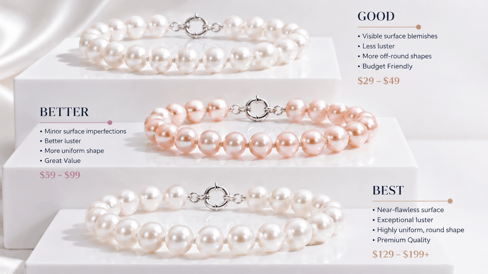 05. Prezzi dei Bracciali di Perle Coltivate in Acqua Dolce e Cosa Aspettarsi