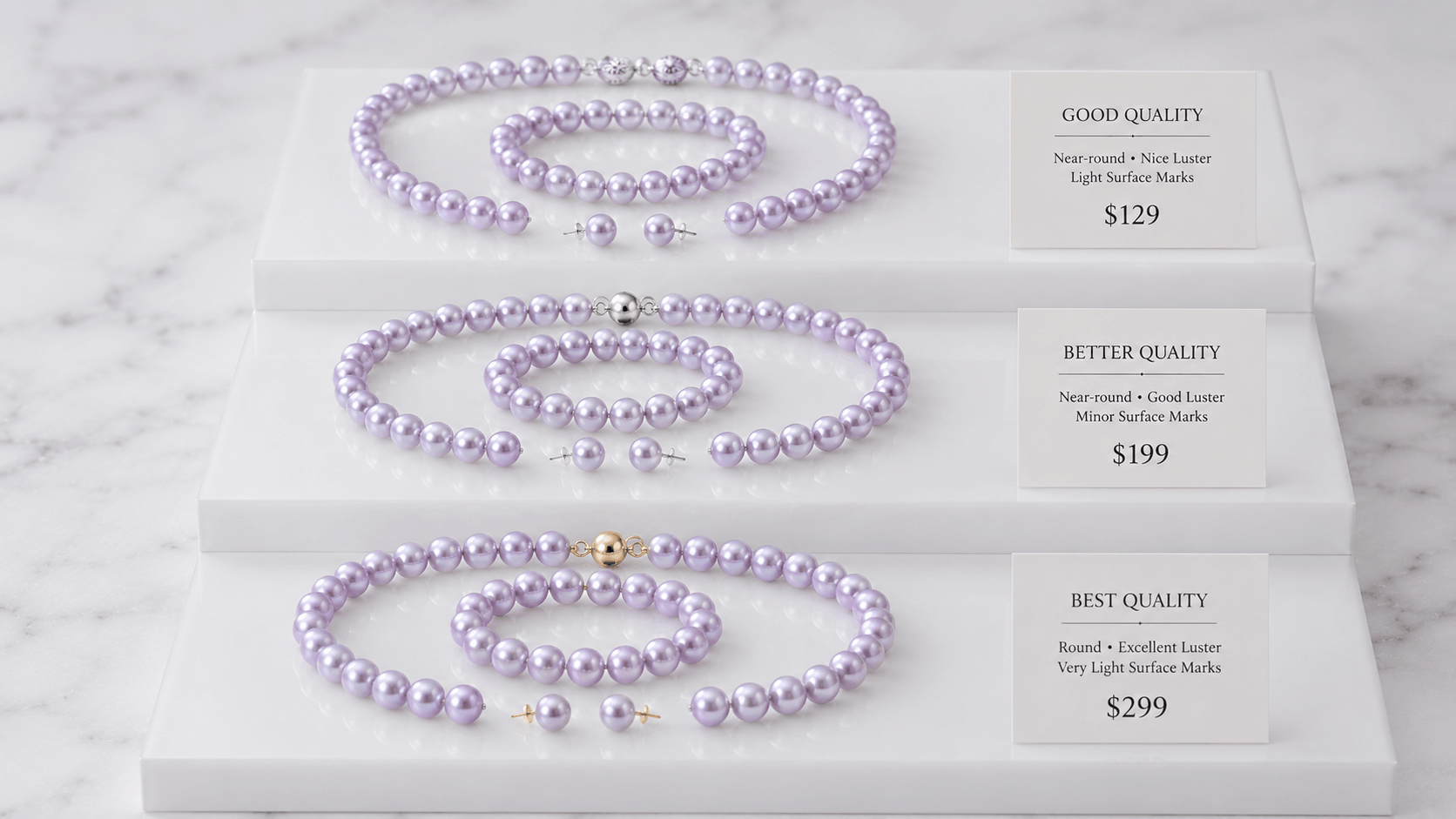 05. Prezzi dei set di perle lavanda e cosa è ragionevole
