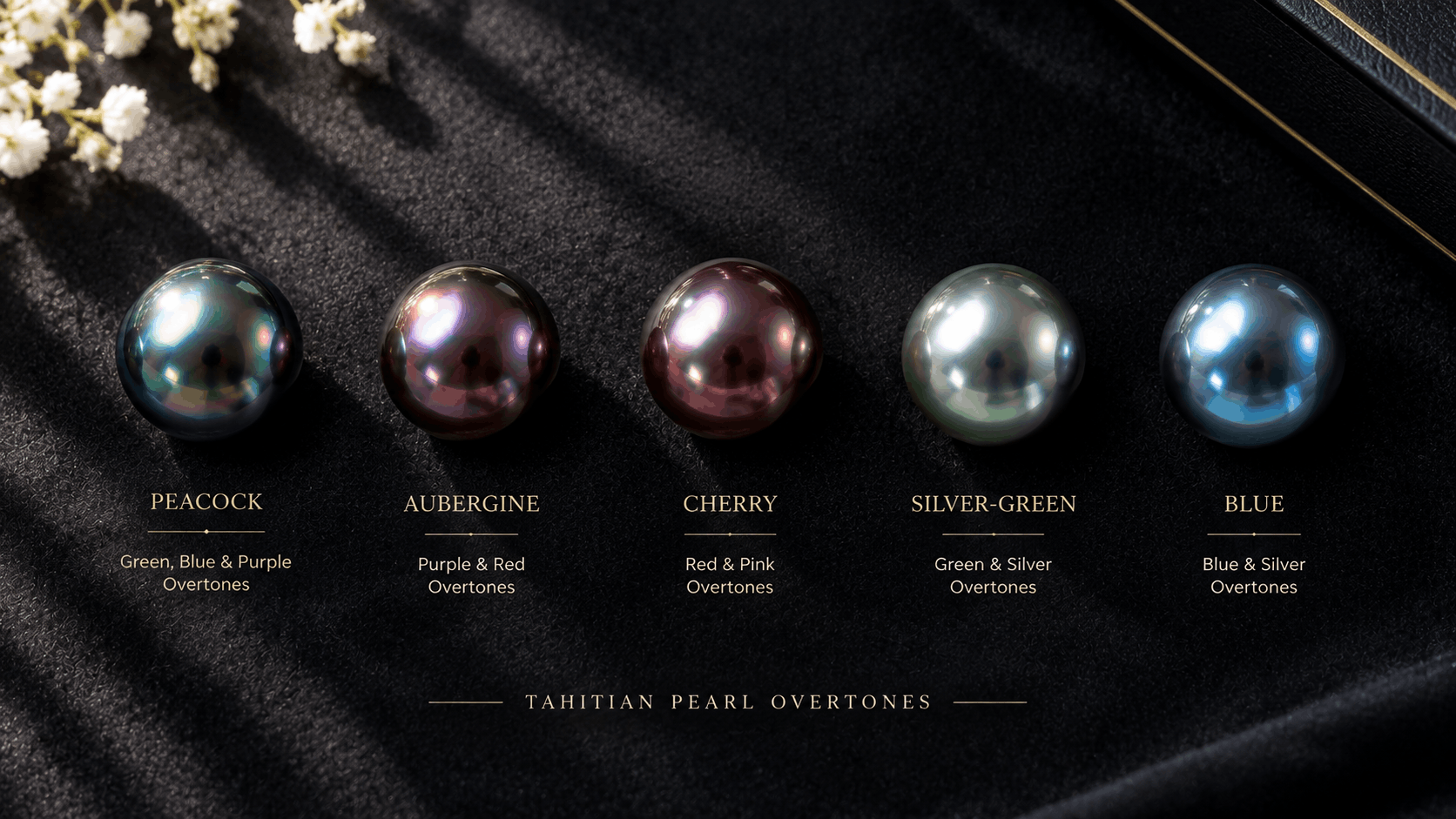 04. Colori dei pendenti di perle tahitiane — Abbinare l’overtone allo stile