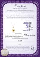 Certificato di prodotto: SSEA-G-AAA-1011-P-Darlene