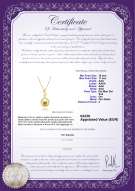 Certificato di prodotto: SSEA-G-AAA-1011-P-Gisela