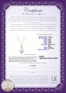 product certificate: SSEA-W-AAA-1011-P-Darlene