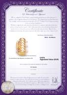 product certificate: W-14K-TRP-Clasp-Dartmoor