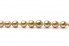 10.1-12.5mm Dei Mari del Sud Collana en 18 pollici Oro