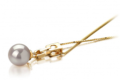 6-7mm Akoya Giapponese Pendente en Kaila Bianco