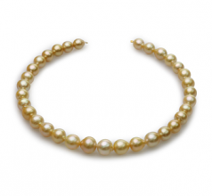 10-14mm Dei Mari del Sud Collana en 18 pollici Oro