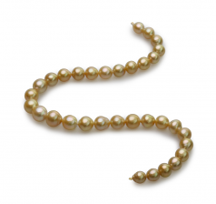 10-14mm Dei Mari del Sud Collana en 18 pollici Oro
