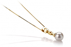 6-7mm Akoya Giapponese Pendente en Kaila Bianco
