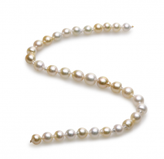 10-13mm Dei Mari del Sud Collana en 18 pollici Multicolore