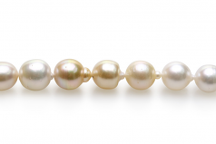 10-13mm Dei Mari del Sud Collana en 18 pollici Multicolore