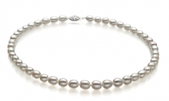 8.5-9.5mm di Perle Acqua Dolce Collana en Goccia Bianco