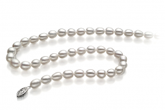 8.5-9.5mm AA Quality di Perle Acqua Dolce Collana in Goccia Bianco