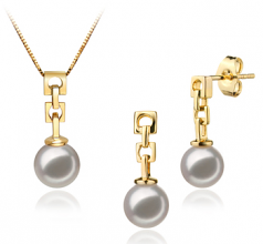 6-7mm Akoya Giapponese Parure en Anna Bianco