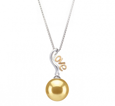 10-11mm Dei Mari del Sud Pendente en Nelia Oro