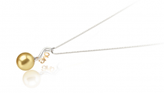 10-11mm Dei Mari del Sud Pendente en Nelia Oro