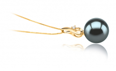 10-11mm Di Tahiti Pendente en Darlene Nero