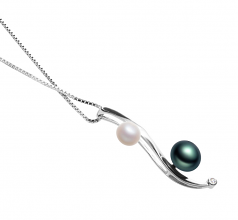 5-8mm di Perle Acqua Dolce Pendente en Elida Multicolore