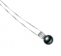 12-13mm Di Tahiti Pendente en Colette Nero