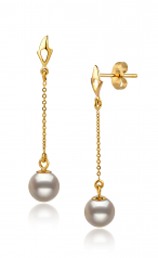 6-7mm Akoya Giapponese Parure en Tin Cup Bianco