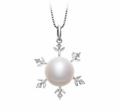 12-13mm di Perle Acqua Dolce Pendente en Besty Bianco