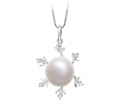 12-13mm di Perle Acqua Dolce Pendente en Besty Bianco