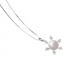 12-13mm di Perle Acqua Dolce Pendente en Besty Bianco