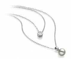7-8mm Akoya Giapponese Collana en Ramona Bianco