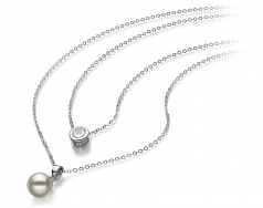 7-8mm Akoya Giapponese Collana en Ramona Bianco