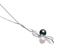 6-7mm di Perle Acqua Dolce Pendente en Davina Multicolore