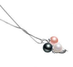 6-7mm di Perle Acqua Dolce Pendente en Grape Multicolore