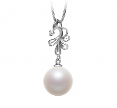 10-11mm di Perle Acqua Dolce Pendente en Phoenix Bianco