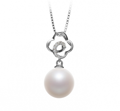 10-11mm di Perle Acqua Dolce Pendente en Yael Bianco