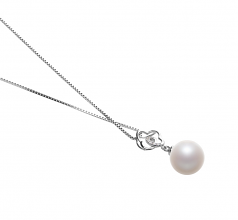 10-11mm di Perle Acqua Dolce Pendente en Yael Bianco