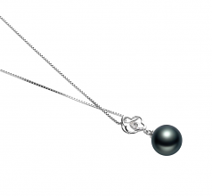 10-11mm Di Tahiti Pendente en Yael Nero