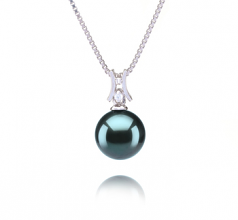 9-10mm Di Tahiti Pendente en Lauren Nero