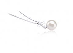 9-10mm di Perle Acqua Dolce Pendente en Taylor Bianco