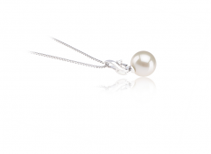 9-10mm di Perle Acqua Dolce Pendente en Courtney Bianco