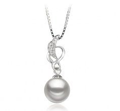 8-9mm Akoya Giapponese Pendente en Naomi Bianco