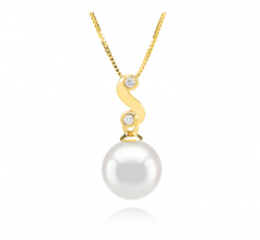 8-9mm Akoya Giapponese Pendente en Gisela Bianco