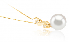 8-9mm Akoya Giapponese Pendente en Gisela Bianco