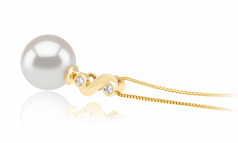 8-9mm Akoya Giapponese Pendente en Gisela Bianco