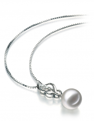 8-9mm Akoya Giapponese Pendente en Naomi Bianco