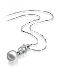 8-9mm Akoya Giapponese Pendente en Naomi Bianco