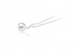 8-9mm Akoya Giapponese Pendente en Mosina Bianco