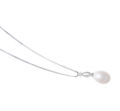 10-11mm di Perle Acqua Dolce Pendente en UTINA Bianco