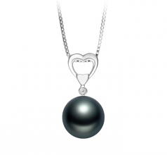 10-11mm Di Tahiti Pendente en Gabrielle Nero